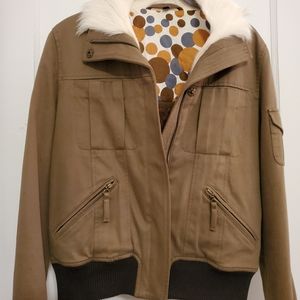 Hugo Boss green aviator jacket